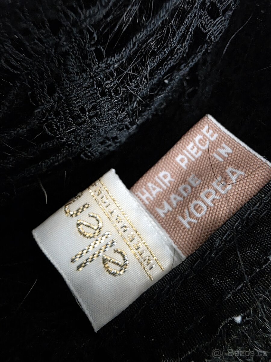Černá značková paruka - 6