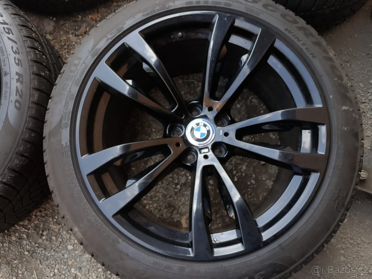 Originál ALU BMW r20 X5M,X6M+ zimní dvourozměr Pirelli RFT - 6