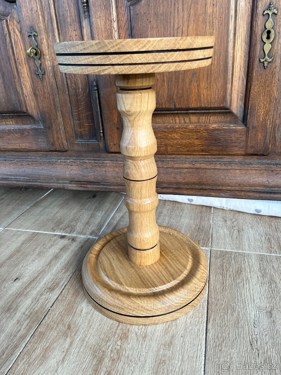 Dubový stojan na květiny - AKCE doprava - 6