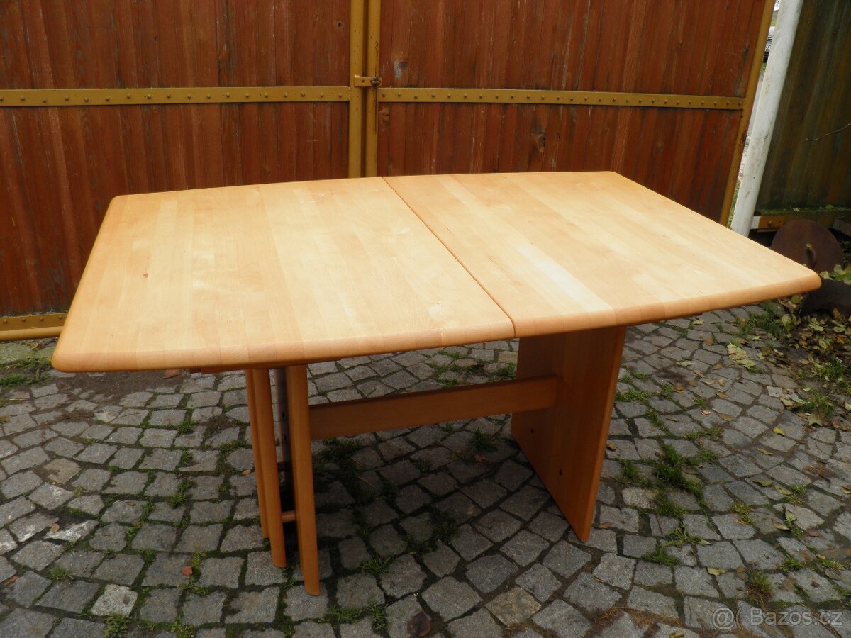 BUKOVÝ STŮL SE 6 ŽIDLEMI - SLEVA - 6