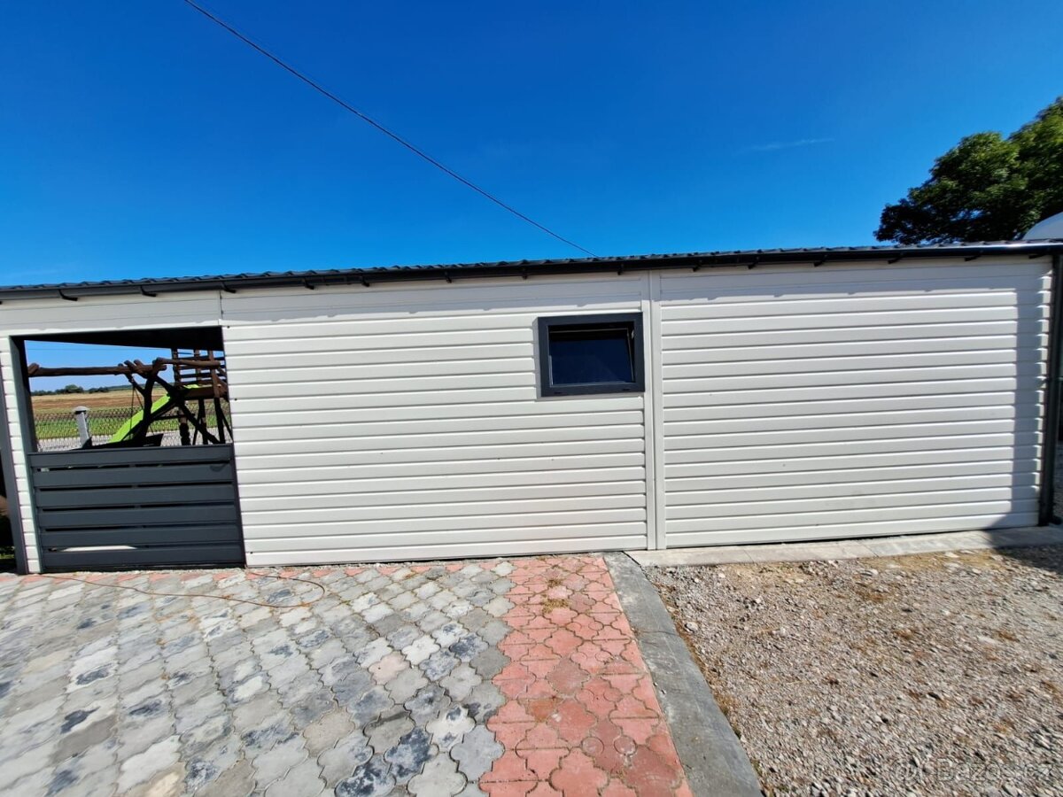 Plechová montovaná garáž exclusive 6x9m - 6