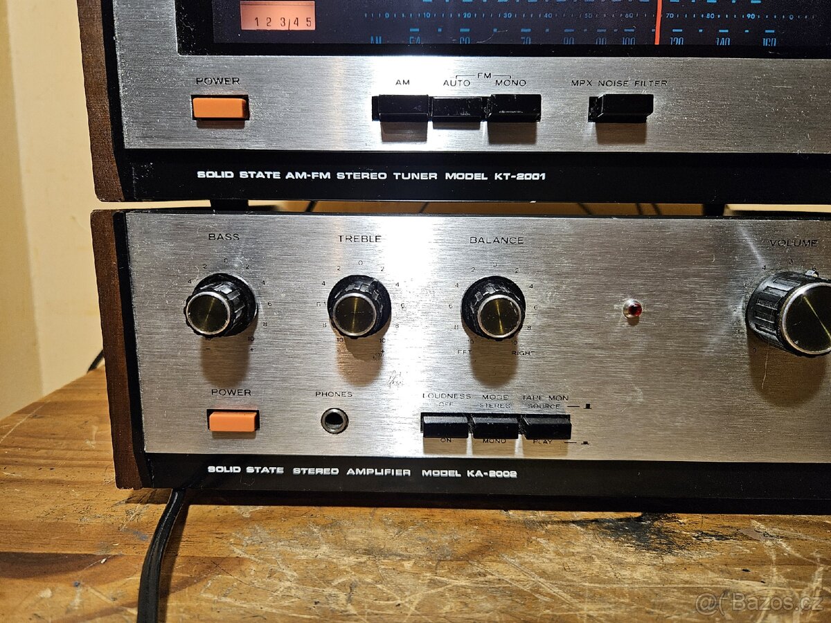 KENWOOD KA-2002 + KT 2001 HiFi zesilovač a tuner - 6