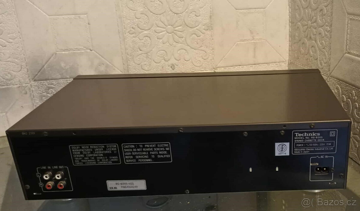 Prodám pěkný tape deck-TECHNICS RS-B355,funkční - 6