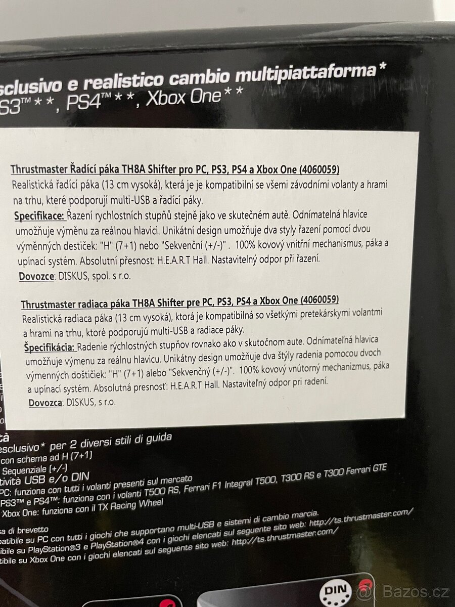 🎮 Prodám Thrustmaster TH8A Add-On Shifter – TOP stav - 6