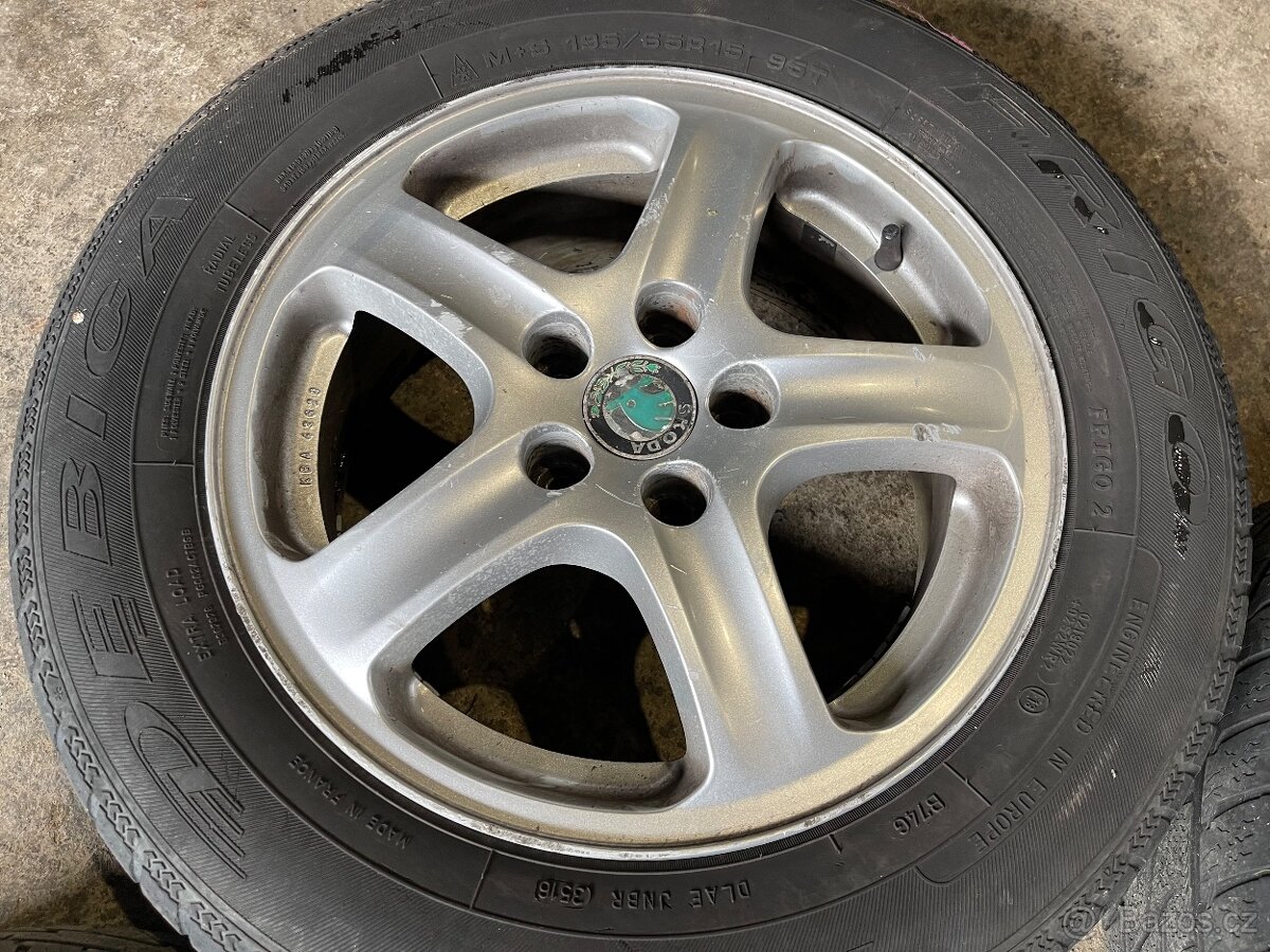 Prodám originální Alu kola Škoda - 6