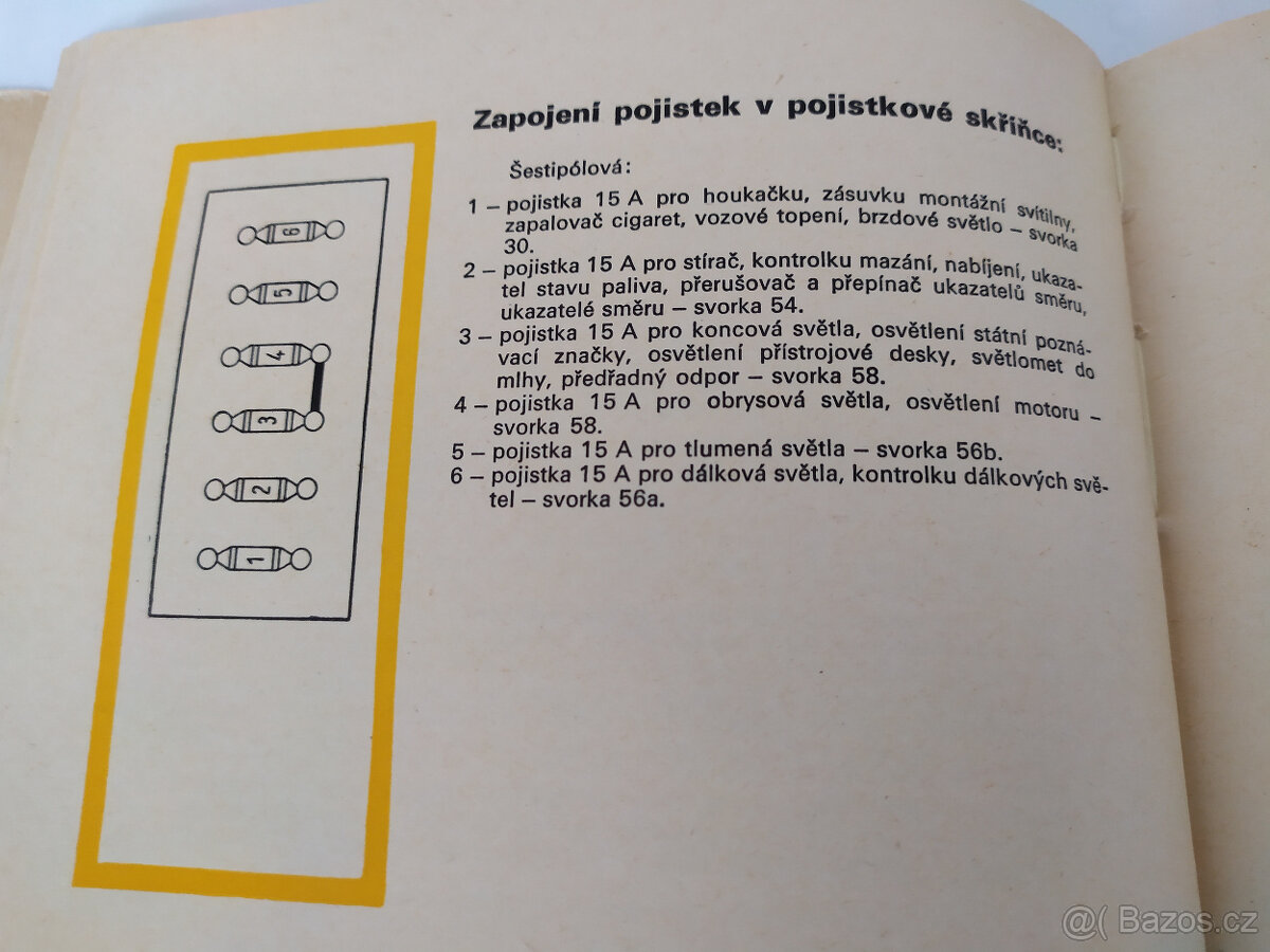 SCHEMATA ELEKTRICKÉHO. ZAP. OS. AUT. I., 1968 - 6