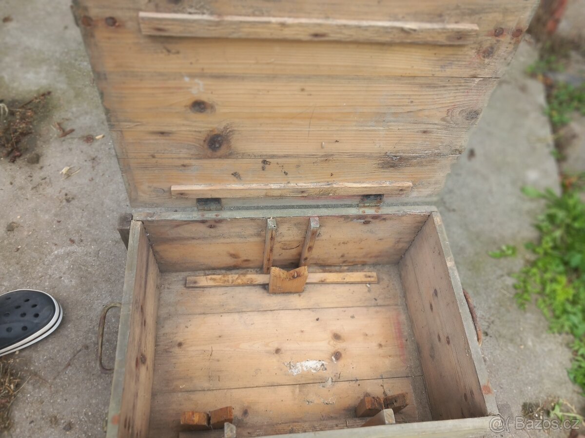vojenská dřevěná bedna - 6