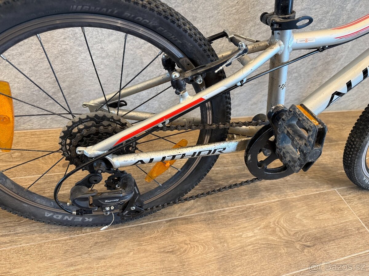 Dětské kolo Author RECORD 20" stříbrná/červená - 6