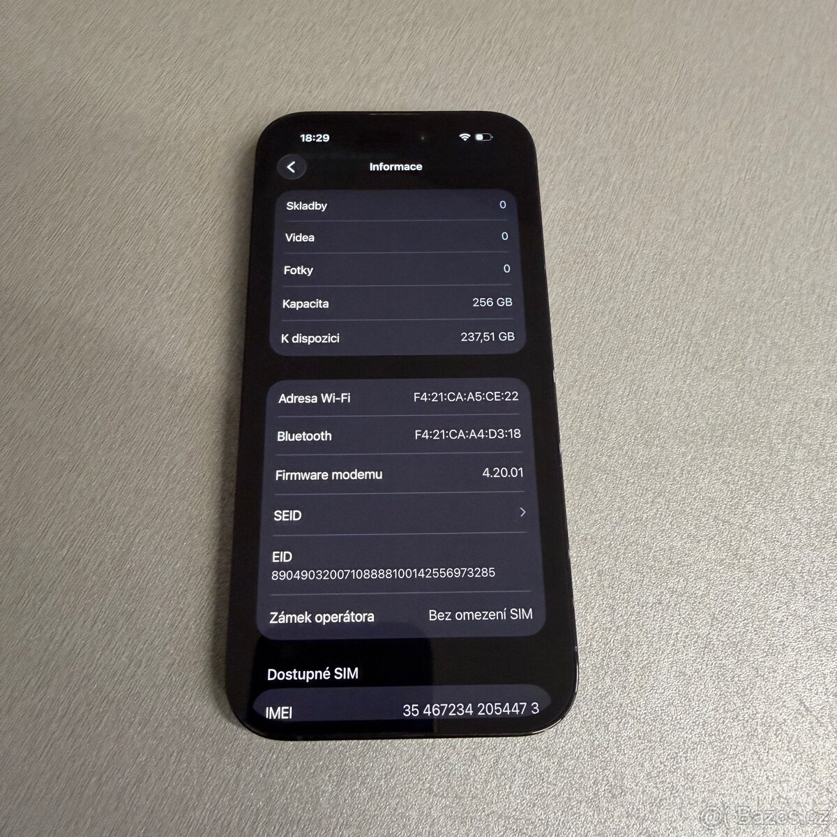 iPhone 14 Pro 256GB černý, jako nový, 12 měsíců záruka - 6