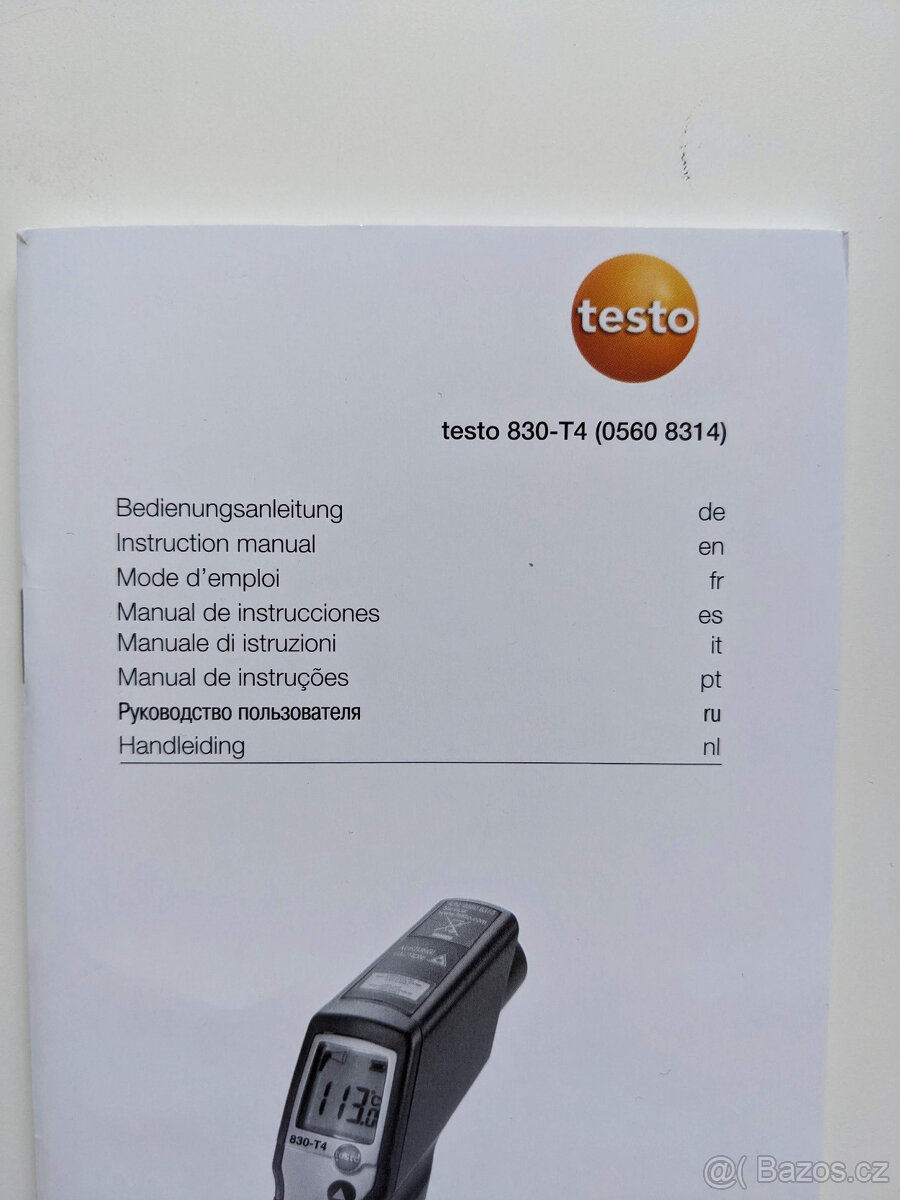 Testo 830-T4 - Laserový infračervený teploměr - 6