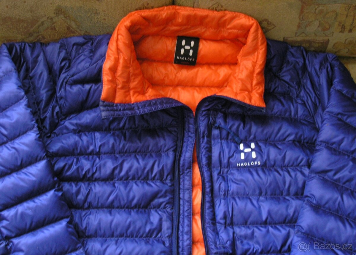 Lehká péřová bunda, originál Haglöfs Essens, vel. L - 6