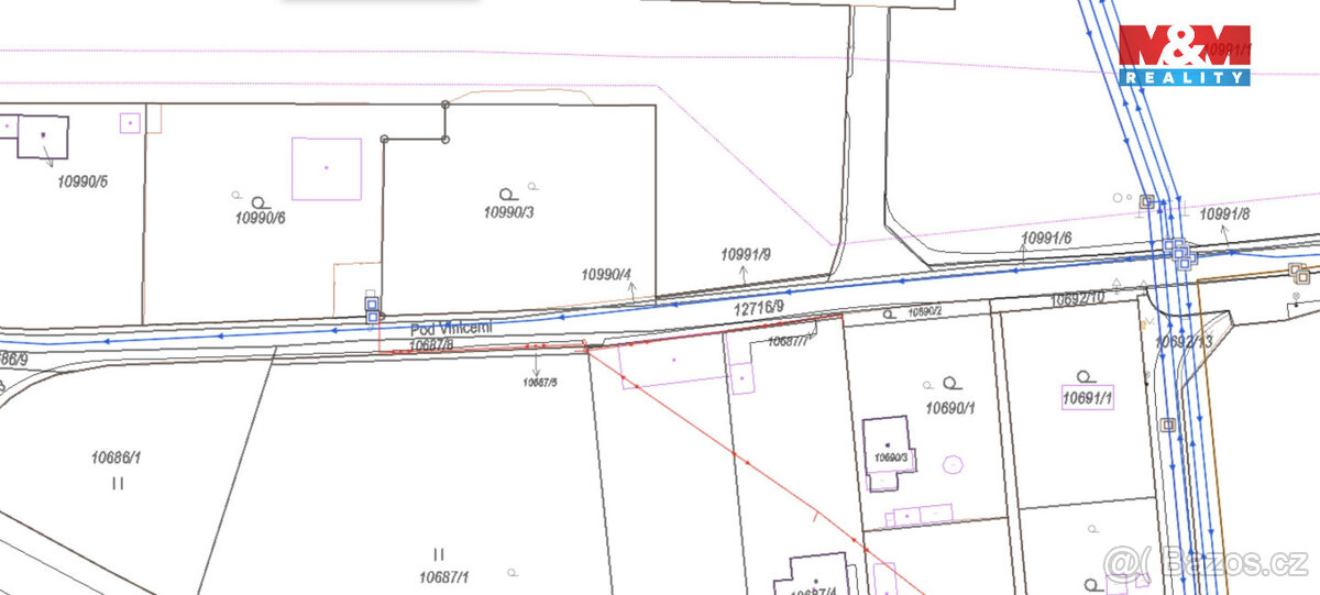 Prodej pozemku k bydlení, 500 m², Plzeň, ul. Pod Vinicemi - 6