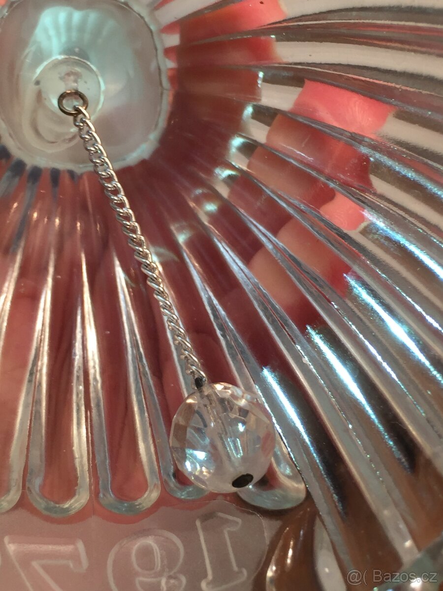 Křišťálový skleněný zvoneček velký Goebel chlapeček andělíč - 6