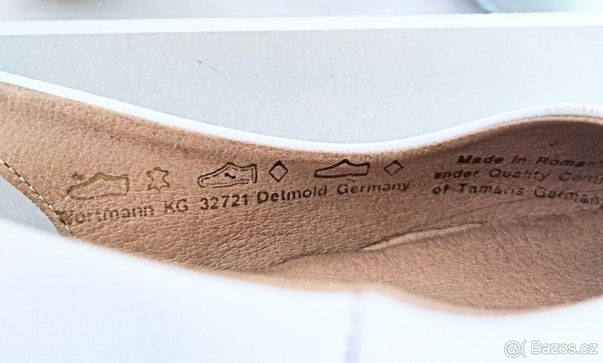 Lodičky Tamaris z pravé kůže vel.37. Nové s krabicí - 6