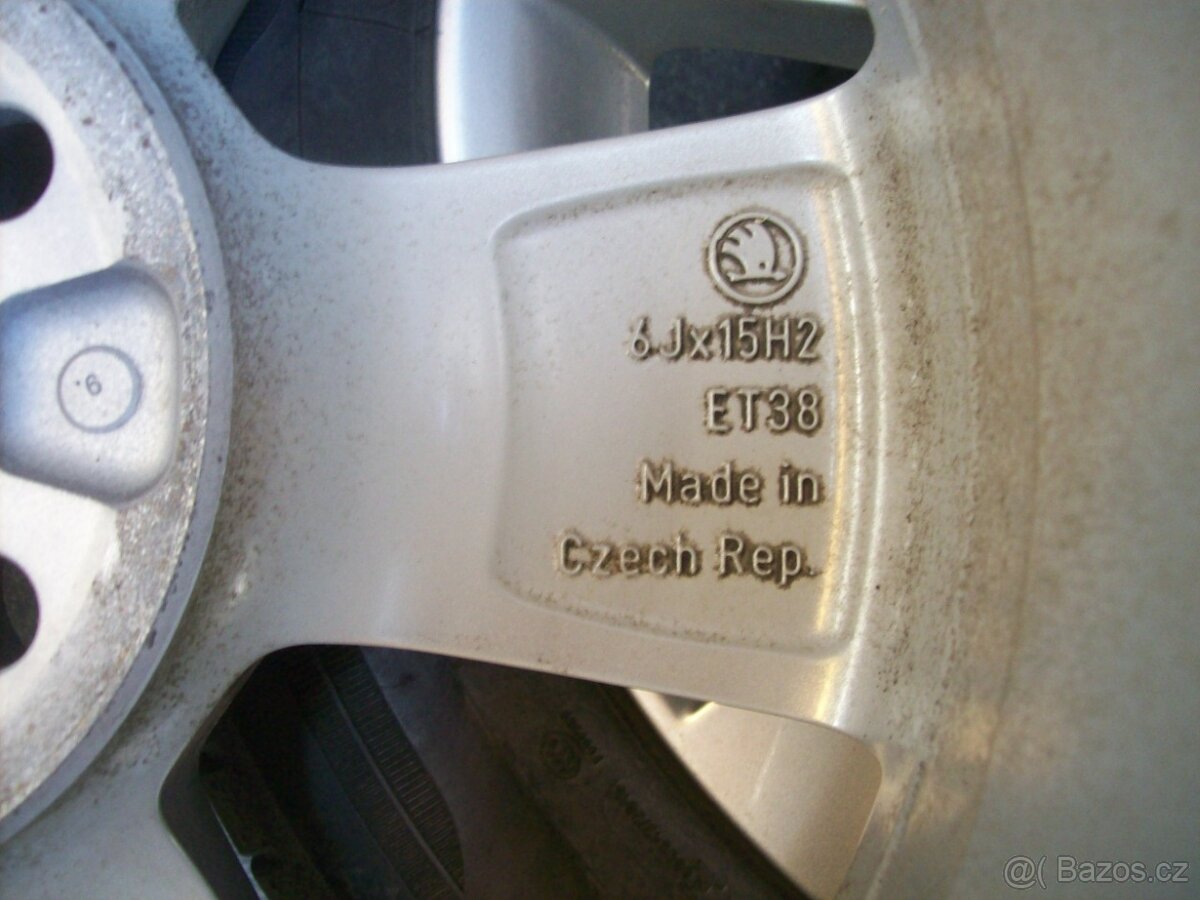 alu kola original Rapid, Fabia III,15" Dunlop - 6