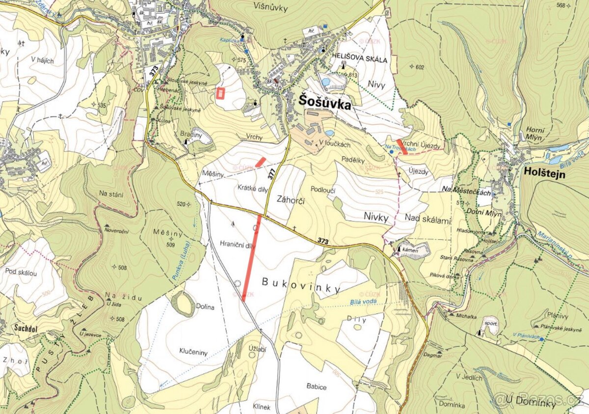 Zemědělská půda, prodej, Ostrov u Macochy, Blansko - 6