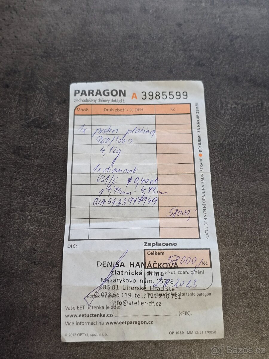 Zásnubní prsten s diamantem - 6