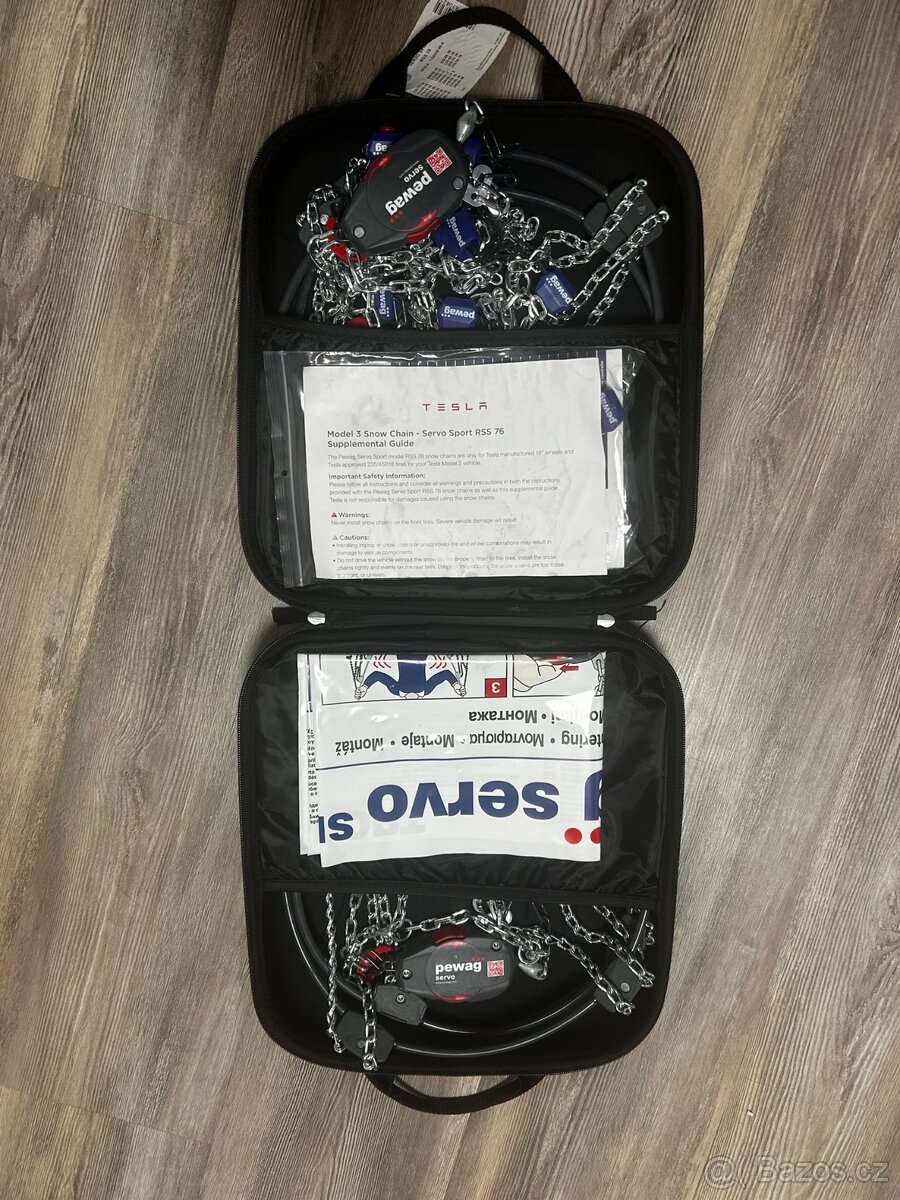 Kompresor Tesla + s. řetězy + stř. pokličky kol - 6