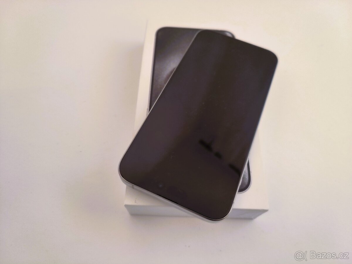 apple iphone 15 PRO 128gb White Titanium / Batéria 100% - 6