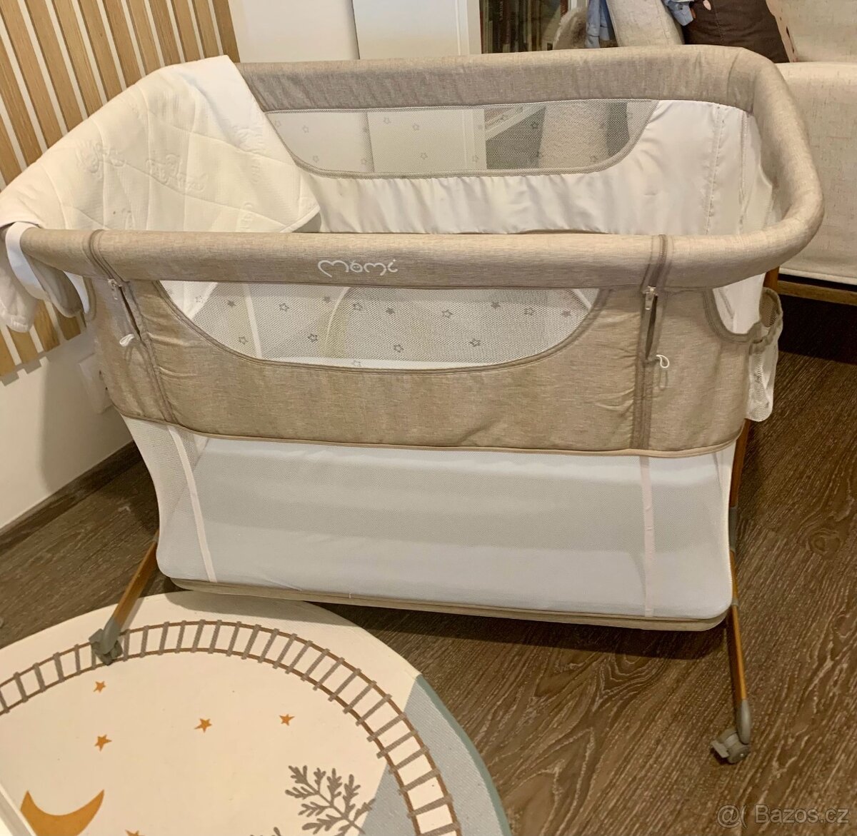 MOMI Postýlka Smart Bed 4v1 Béžová - 6