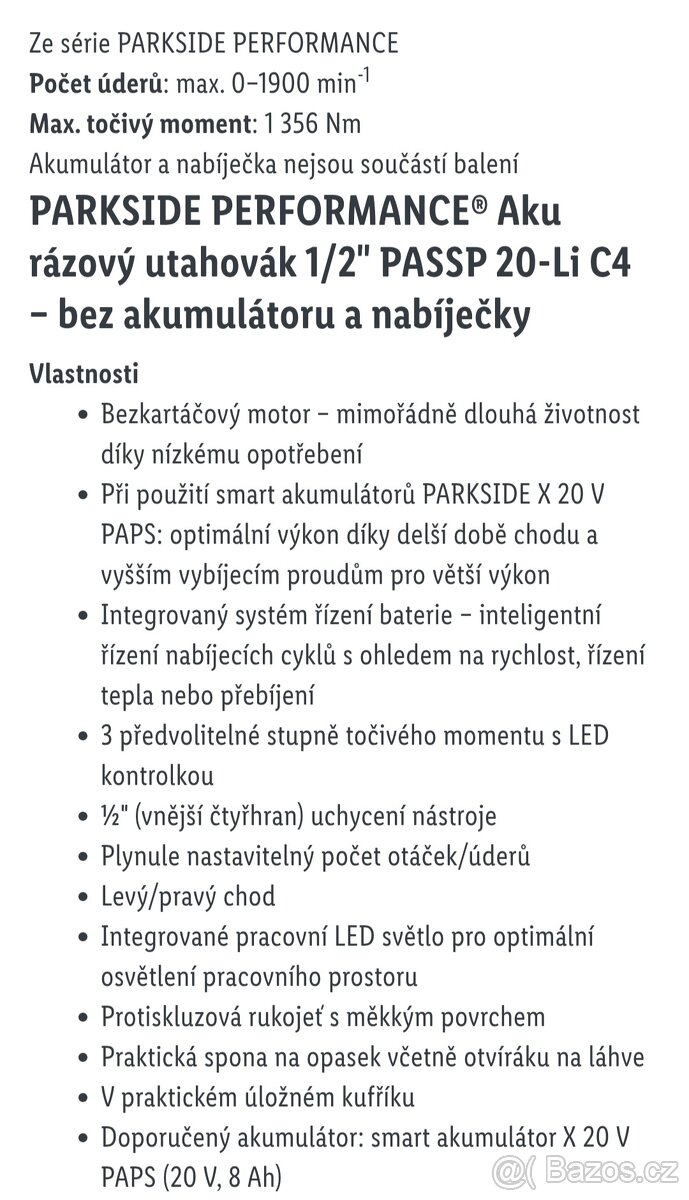 Aku ráz utahovák performance C4 velký - 6