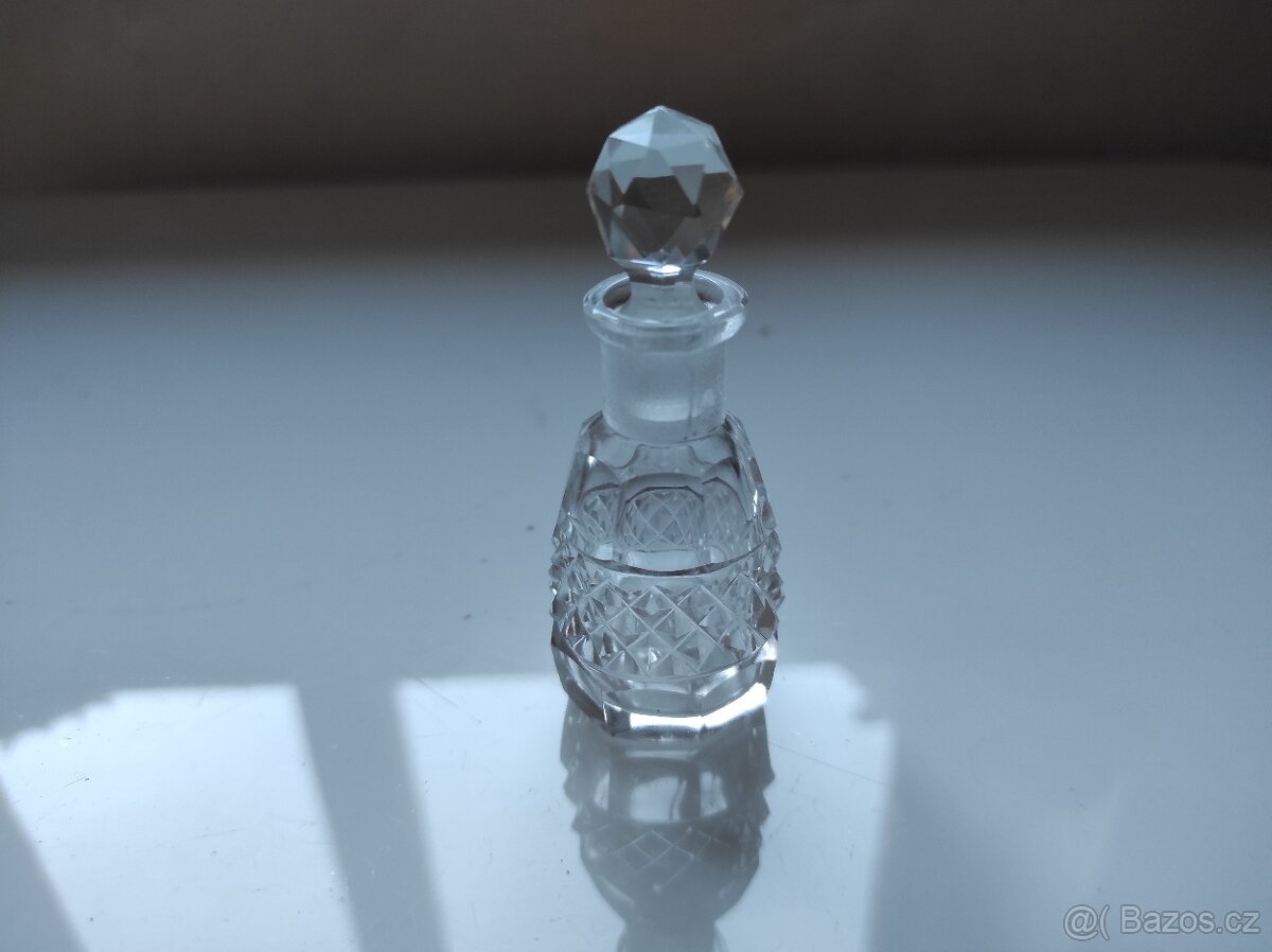 Starožitná skleněná sada ke kávě - 6