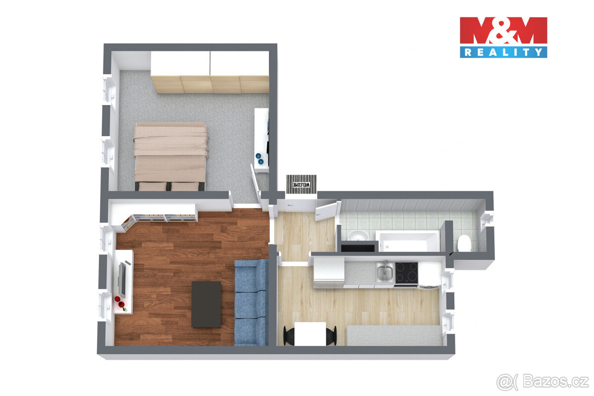 Prodej bytu 2+1, 45 m², Nejdek, ul. Závodu míru - 6