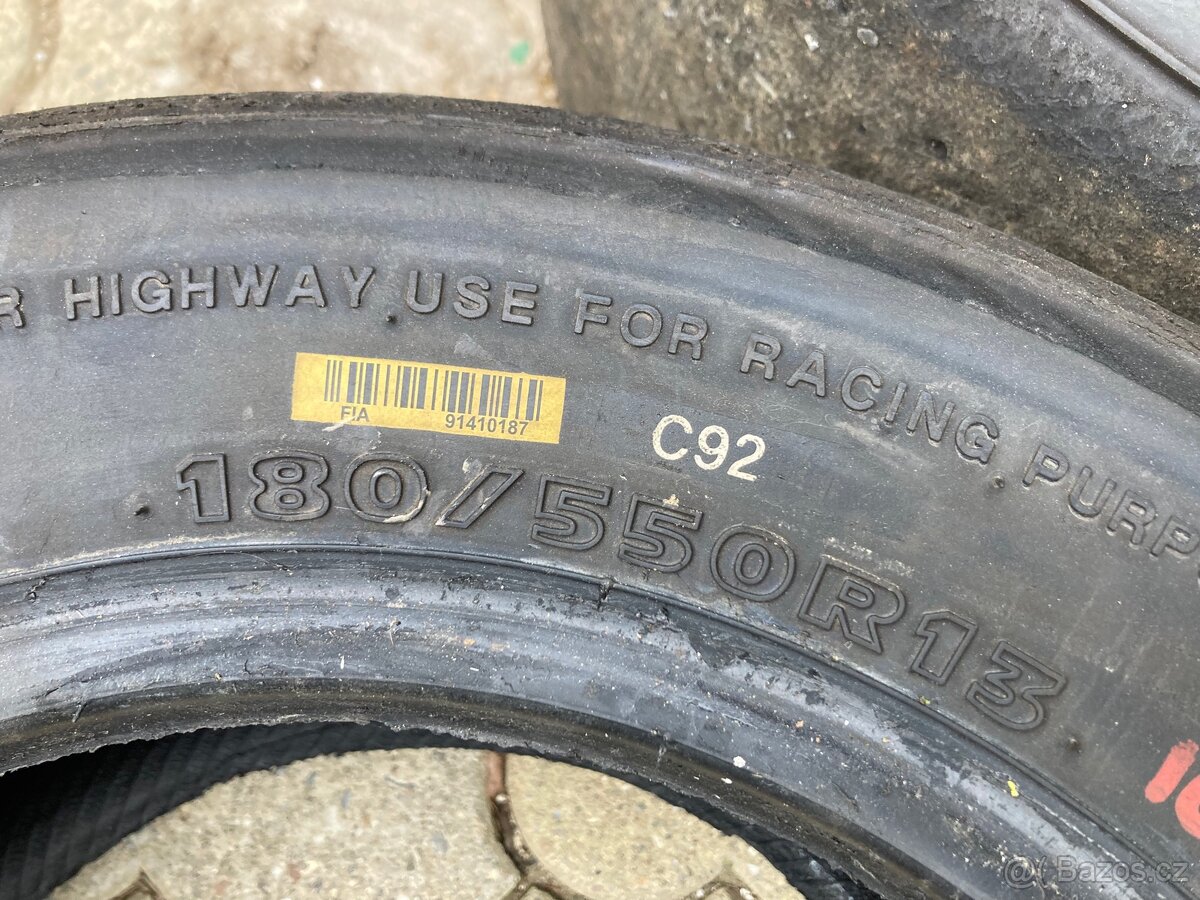 Pneu Slick Dunlop/Hankook r13 - 6