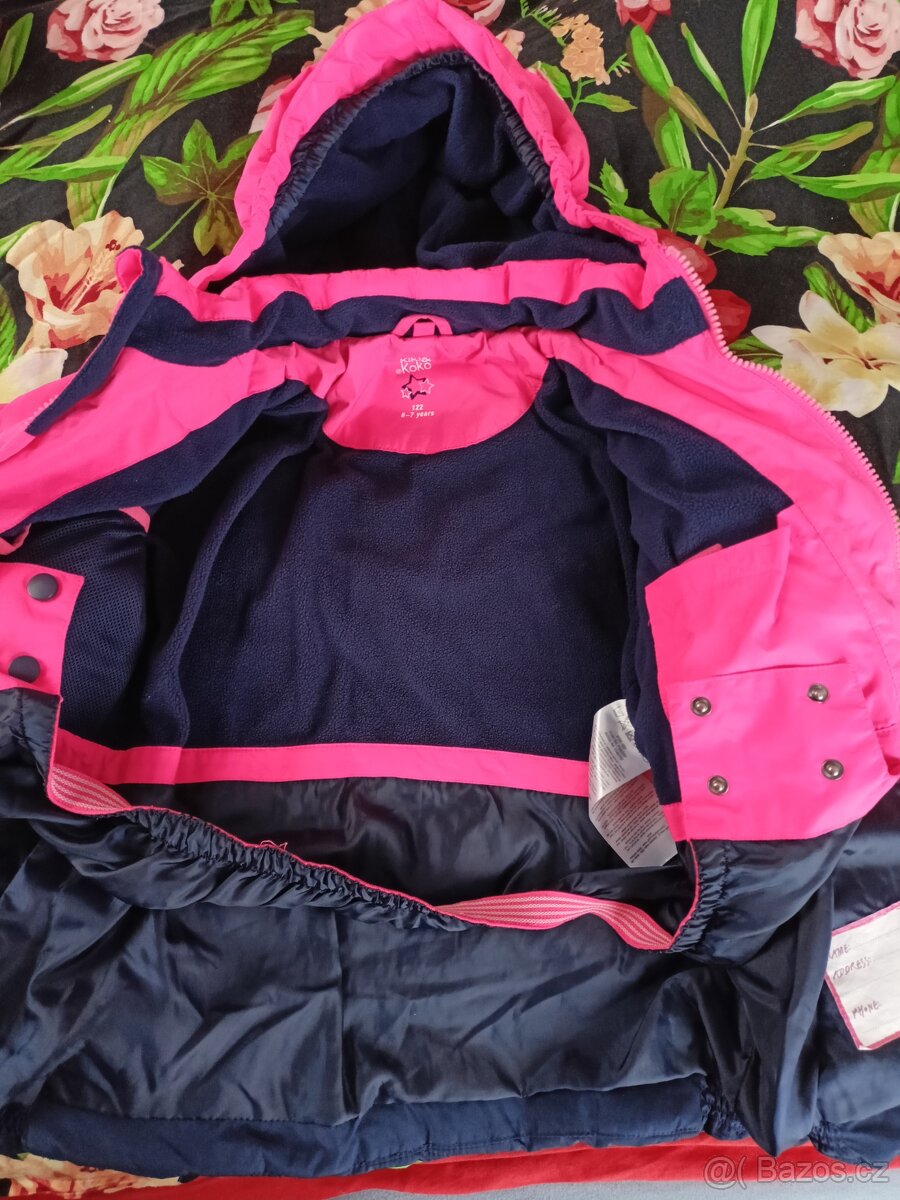 Zimní bunda pro holčičku vel. 122 - 6
