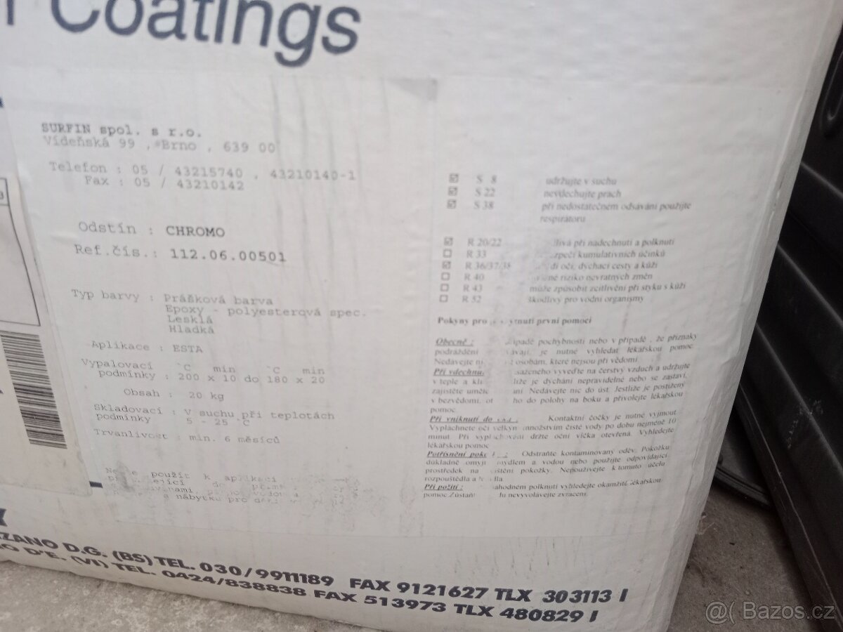 Prášková komaxitová epoxidová barva - 6