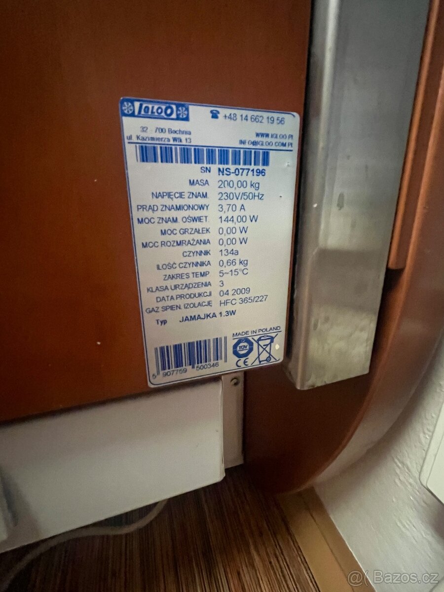 Chladící vitrína Ingloo Jamajka 1.3W - 6