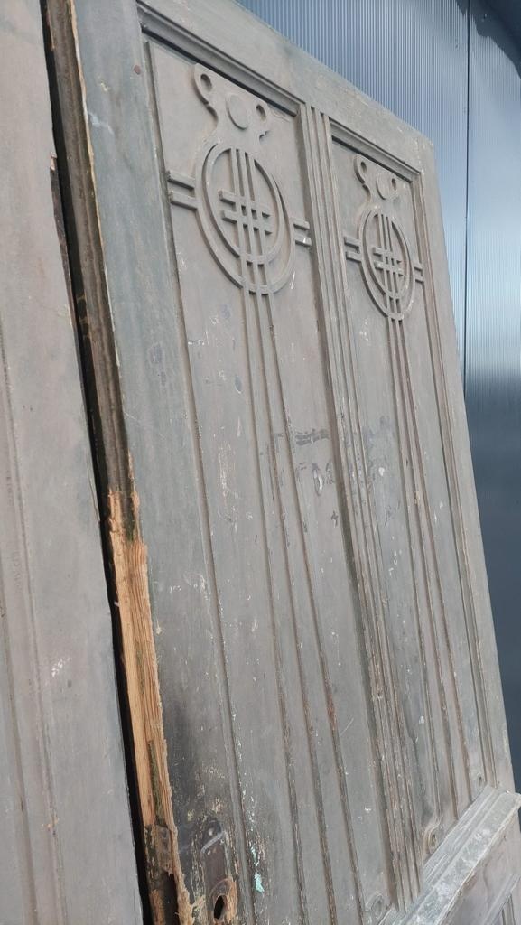 Dveře dvoukřídlé starožitné - 6