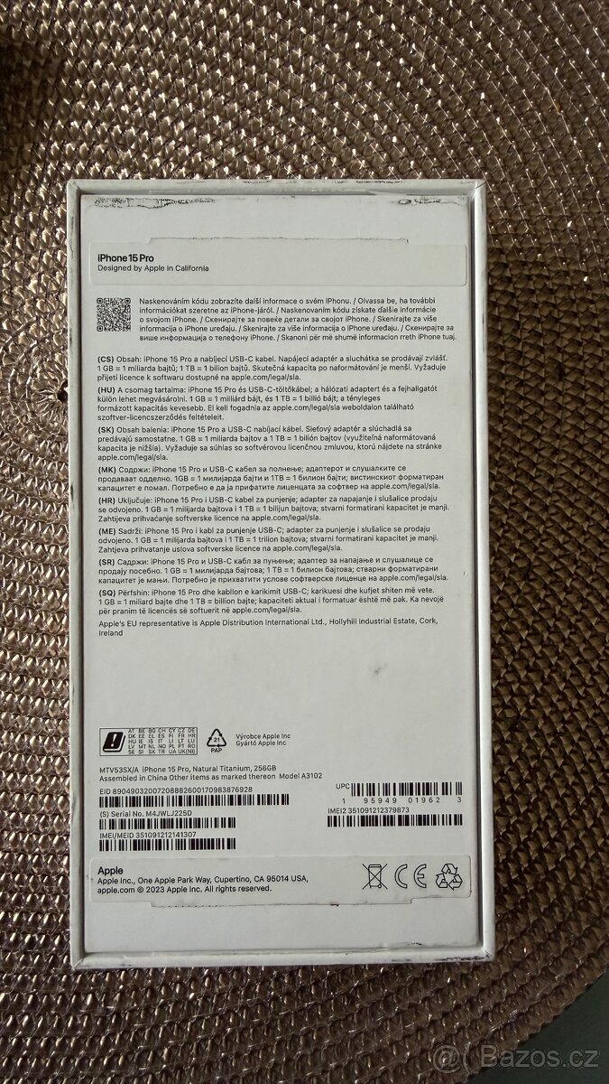 iPhone 15 Pro, 256 GB, Přírodní titan - 6