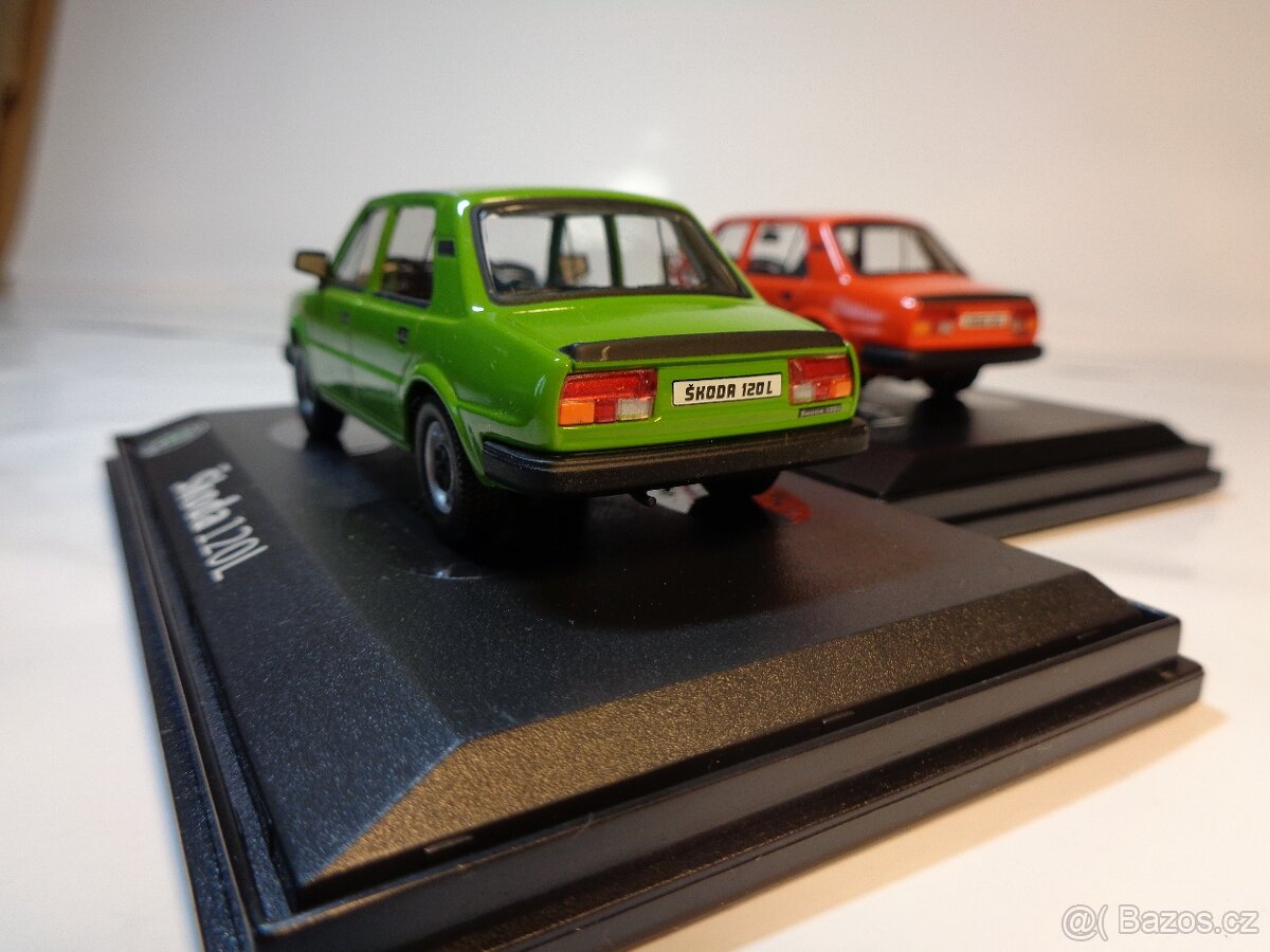 Abrex model 1/43 Škoda 120L v barvě červené - 6