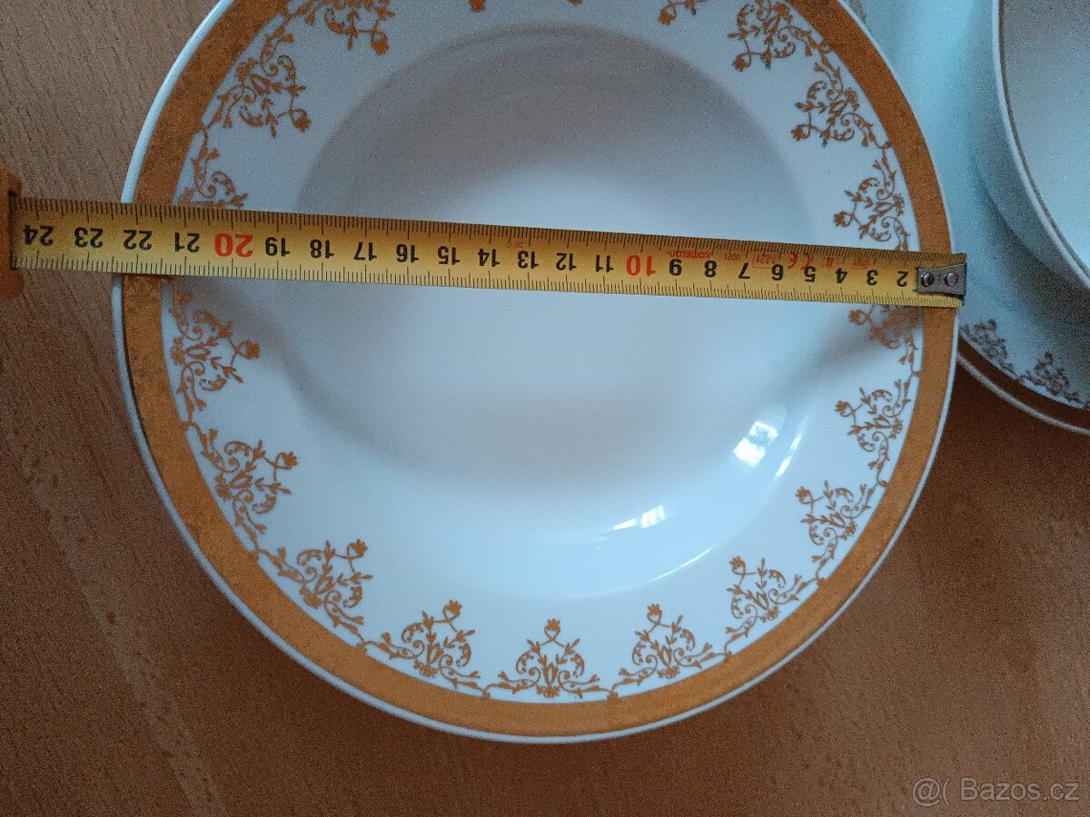 Talířová sada zlatý lem THUN - 6