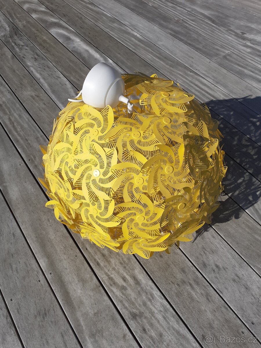 IKEA Žlutý květinový lustr Grimsas - 6