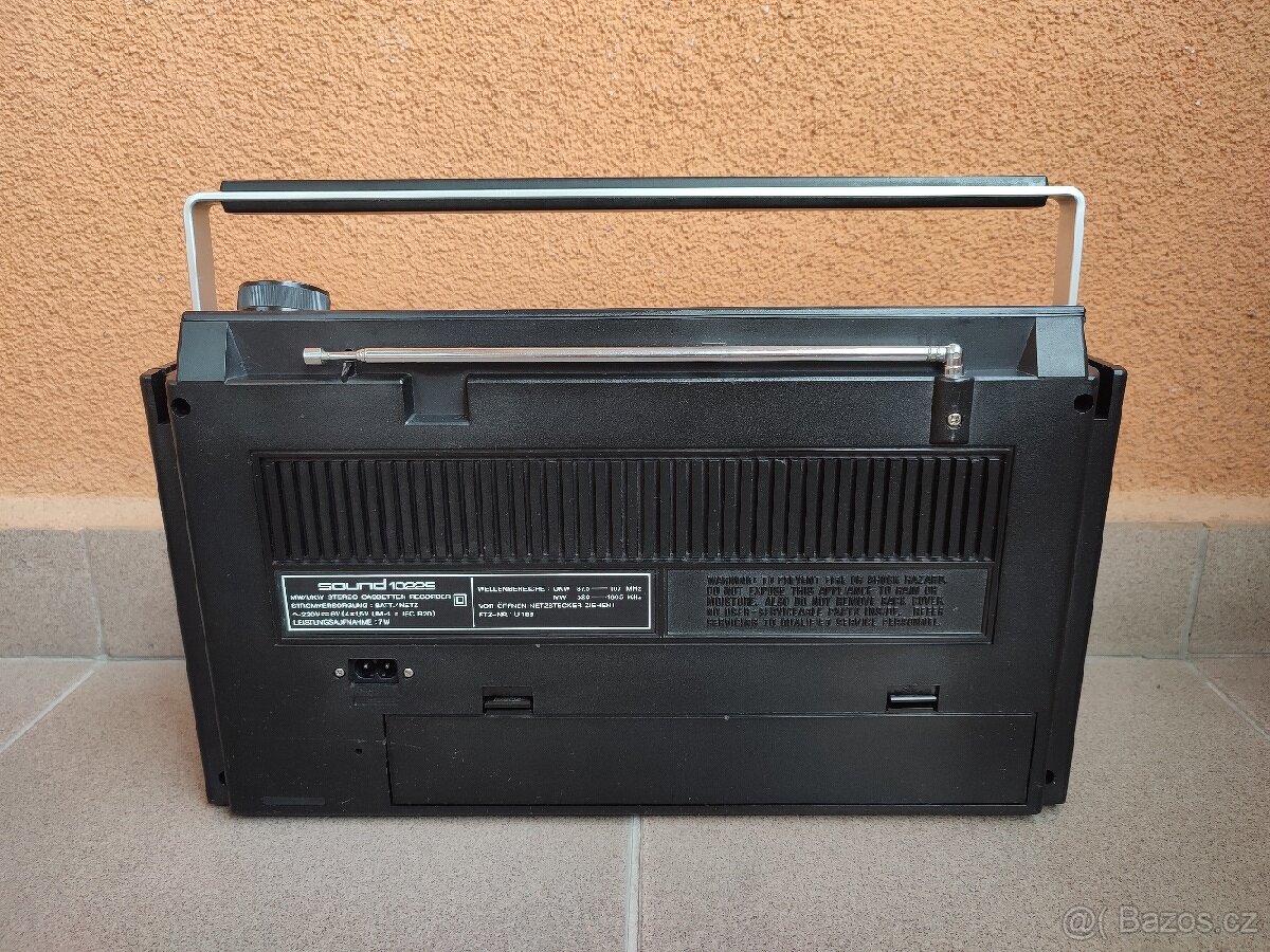 RETRO STEREO RADIO CASSETTE RECORDER SOUND 10225. - 6