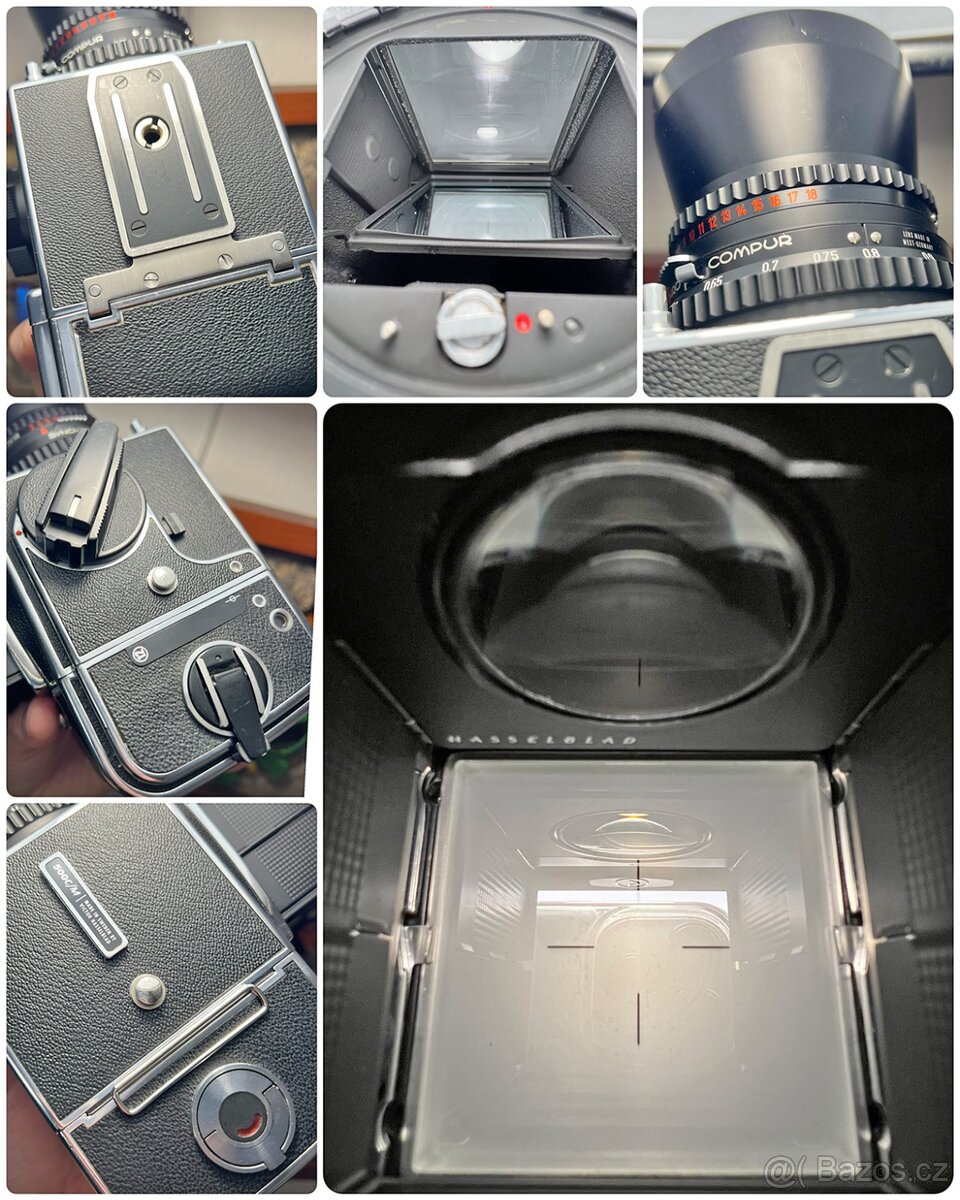 Hasselblad 500 C/M Konvolut – středoformátový set se 3 skly - 6