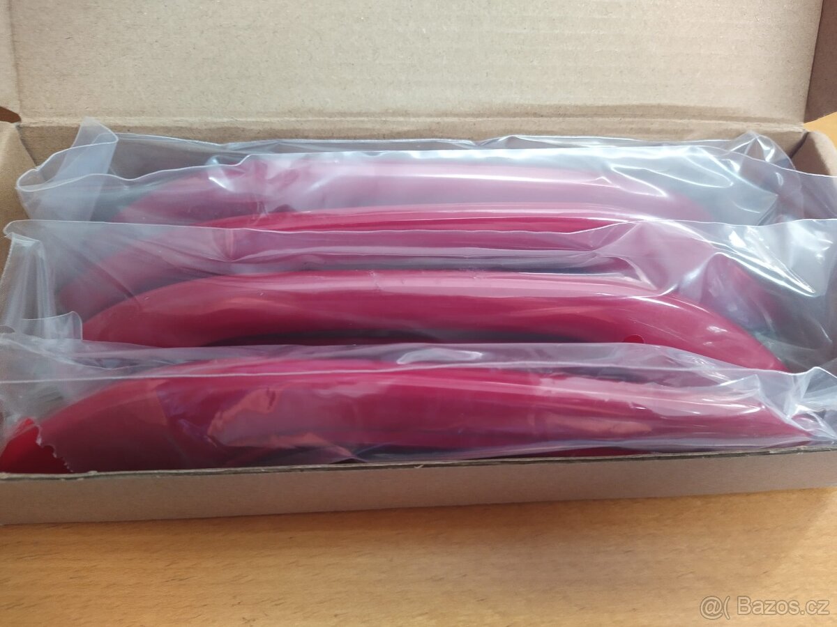 Tesla 3 - sada nalepovacích klik - červená - 6