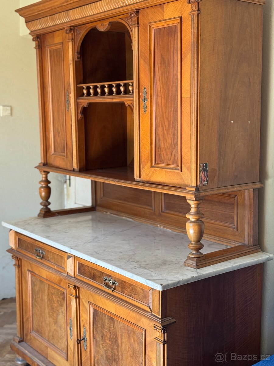 Neorenezační sekretář skříň - 6