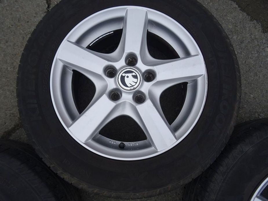 Alu disky na Škoda, 15", 5x112,ET 48, letní sada - 6