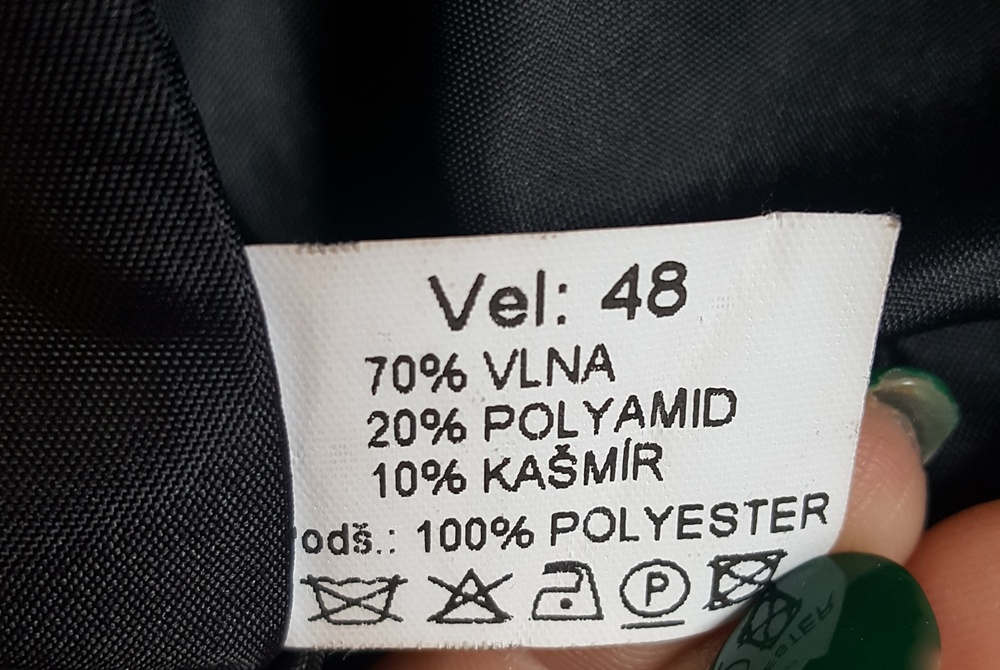 Dámský elegantní kabát, vel. 48 - 6