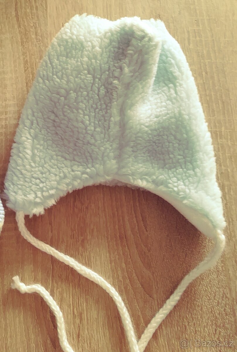 Kojenecká zimní čepice - vel. M (42-45) - 6