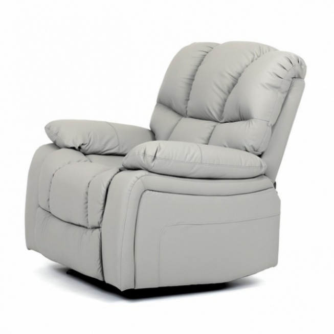 Stylové béžové křeslo TV-4075 z ekokůže - 6