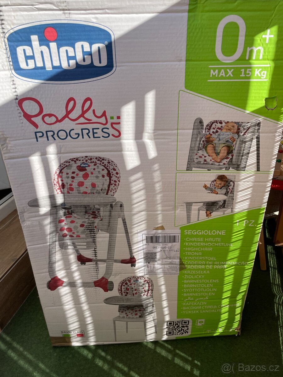 Jidelní židlička chicco polly progres5 - 6