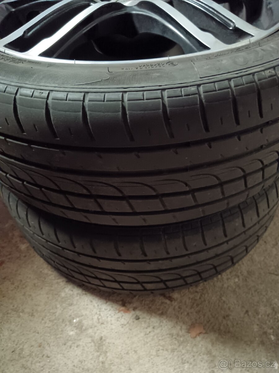 Prodám ALU kola 5x112 R17 + pneu - 6