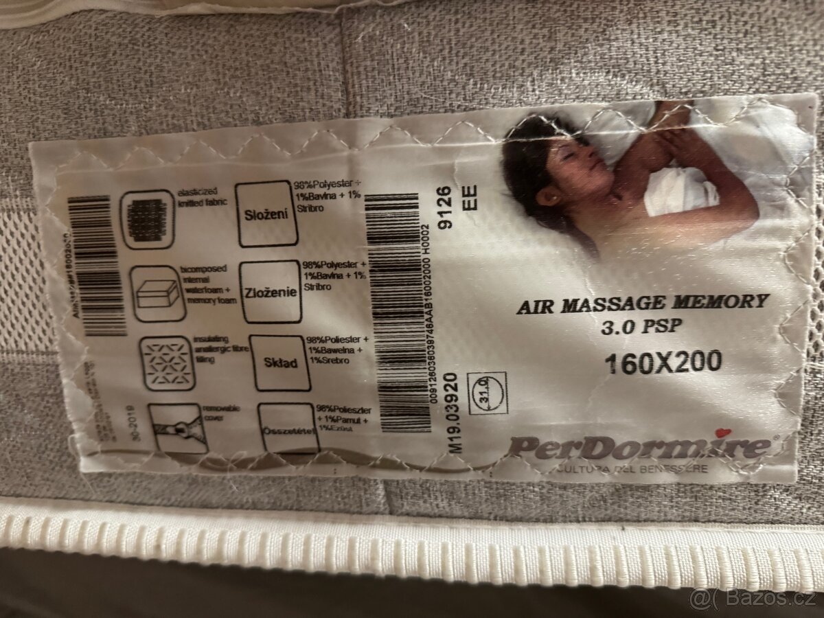 Matrace PerDormire Air Massage memory 3.0 PSP - 6