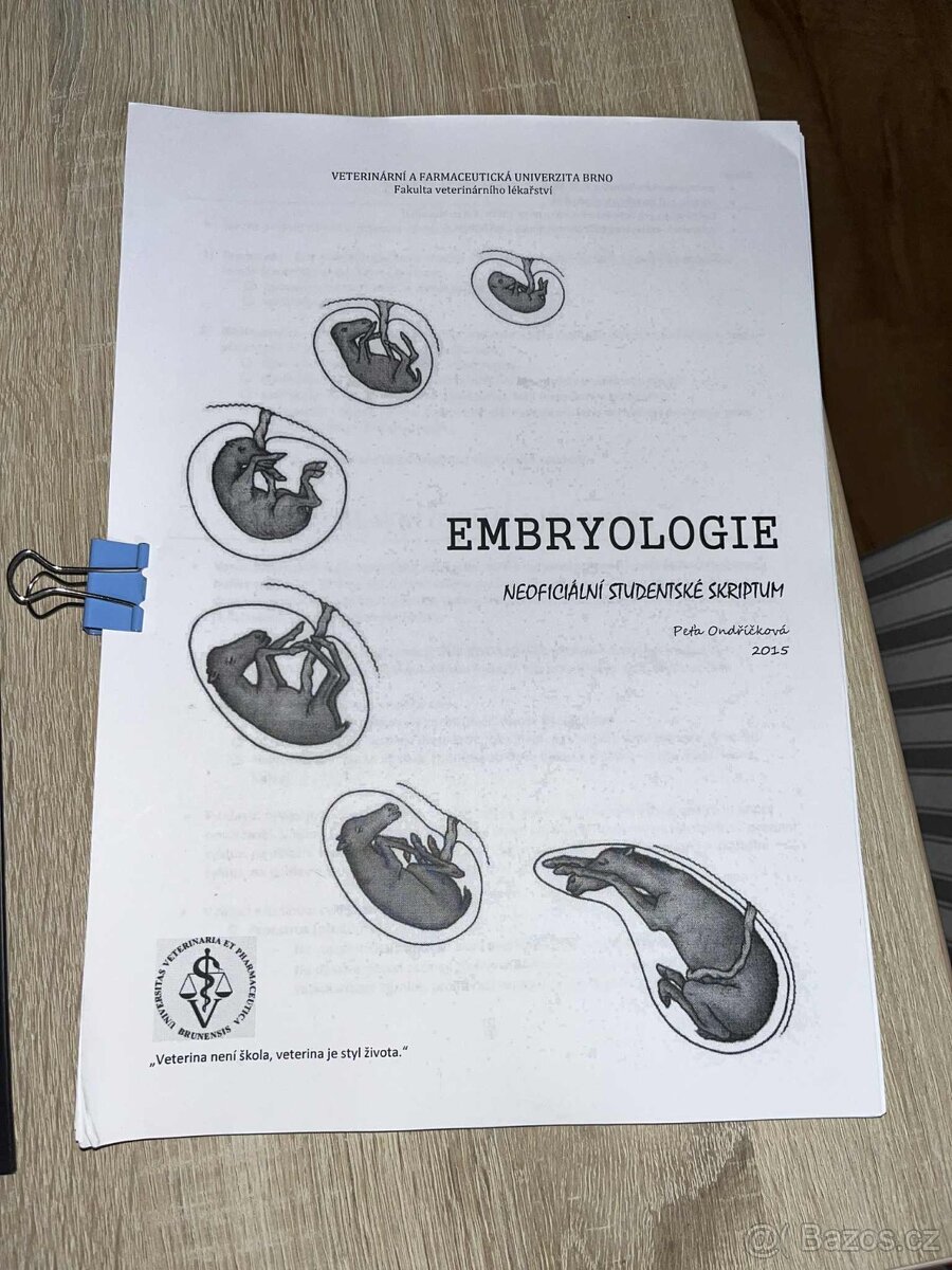 Prodej studijních materiálů VETUNI – ucelené podklady - 6