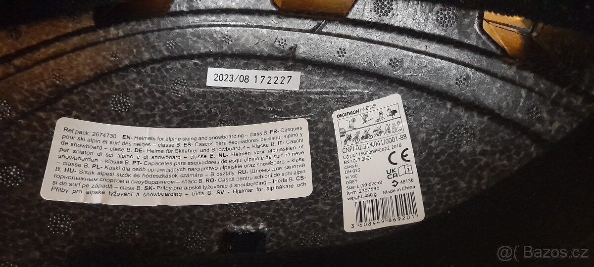 Lyžařská přilba + brýle - 6