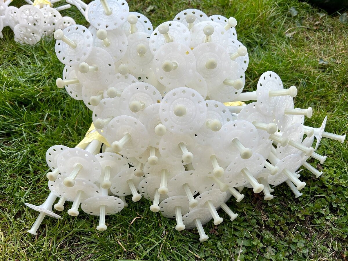 Talířové hmoždinky, Hmoždinka rámová, Fasádní talíř, Zátky - 6